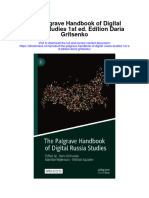 The Palgrave Handbook of Digital Russia Studies 1St Ed Edition Daria Gritsenko Full Chapter