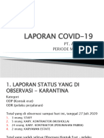 LAPORAN COVID Tim Covid EHS MEDICAL HR