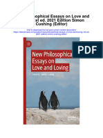 Download New Philosophical Essays On Love And Loving 1St Ed 2021 Edition Simon Cushing Editor full chapter