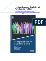 The Palgrave Handbook of Disability at Work Sandra Fielden Full Chapter