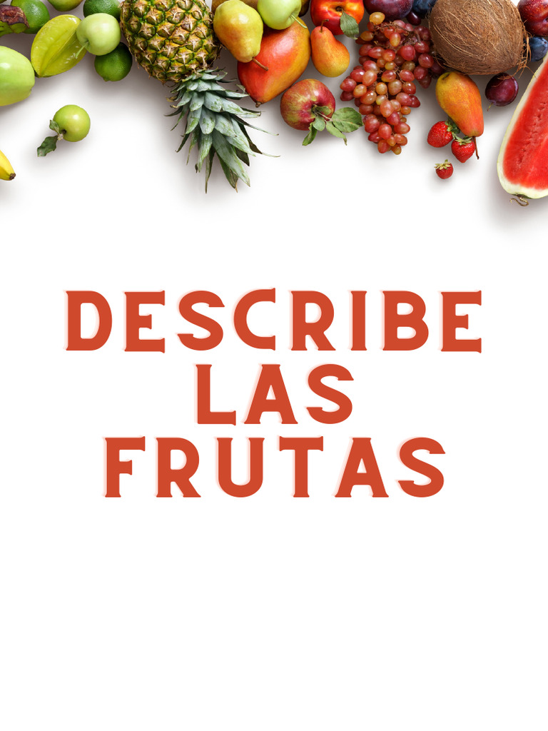 descripci-n-sem-ntica-de-frutas-pdf-ingredientes-de-comida-cocina