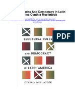 Download Electoral Rules And Democracy In Latin America Cynthia Mcclintock full chapter