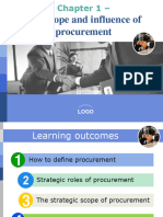 Lesson 1 Scope and Influence of Procurement R0 1