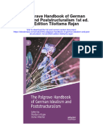 Download The Palgrave Handbook Of German Idealism And Poststructuralism 1St Ed 2023 Edition Tilottama Rajan full chapter