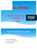 Materi Kuliah Legal Opinion - 2024