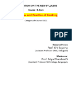 Report On Law and Practice of Banking