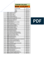 SR - 21-04-2024 - Weekend Exam - Seating Plan