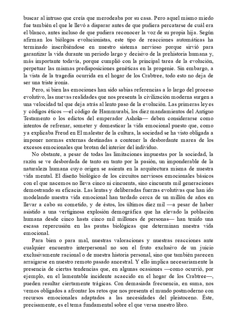 Emociones y su Impacto Evolutivo | PDF | Las emociones | Mente