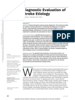 Diagnostic Evaluation of Stroke Etiology 2023