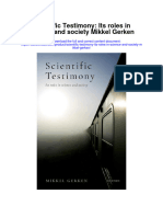 Download Scientific Testimony Its Roles In Science And Society Mikkel Gerken all chapter