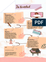 Infografia Tecnicas de Estudio Minimalista Femenino Tonos Pasteles Rosado Marron y Naranja