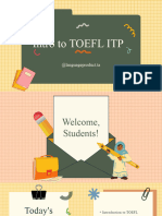 1. Introduction to TOEFL ITP