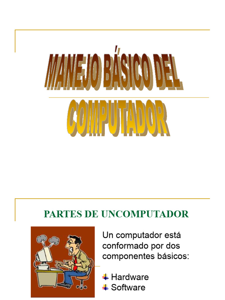 Componentes de un Computador | PDF | Hardware de la computadora | Disco ...