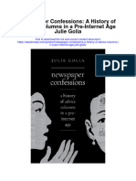 Download Newspaper Confessions A History Of Advice Columns In A Pre Internet Age Julie Golia full chapter
