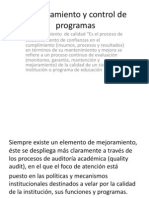 Aseguramiento y Control de Programas