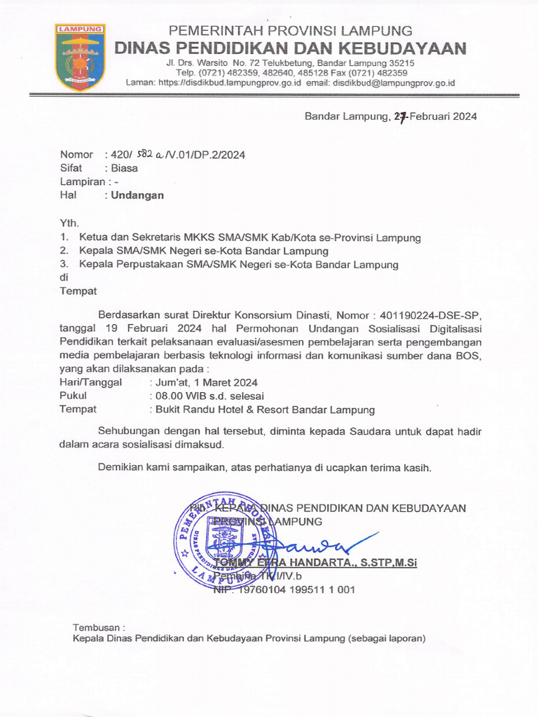 Undangan Sosialisasi Digital | PDF