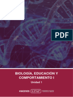 Unidad I - Contenido - Biología, Educación y Comportamiento