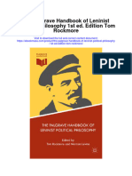 The Palgrave Handbook of Leninist Political Philosophy 1St Ed Edition Tom Rockmore Full Chapter