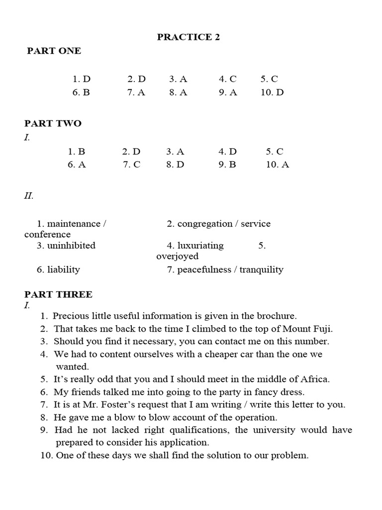 Key practice 2 pdf