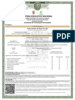 Sistema Educativo Nacional: Certificado de Terminación de Estudios