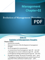 Chapter-02 Evolution of Management Though