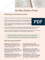 Short Prayer Guide