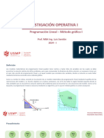 Programación lineal - Método gráfico I