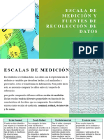 Escala de Medición y Fuentes de Recolección de