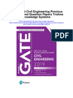 Gate 2019 Civil Engineering Previous Years Solved Question Papers Trishna Knowledge Systems Full Chapter