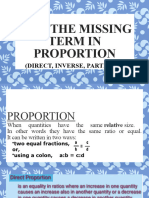 Find The Missing Term in Proportion