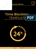 Template for time blocking