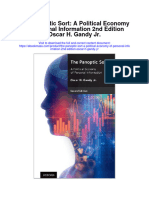 The Panoptic Sort A Political Economy of Personal Information 2Nd Edition Oscar H Gandy JR Full Chapter
