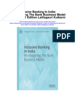 Download Inclusive Banking In India Re Imagining The Bank Business Model 1St Ed 2021 Edition Lalitagauri Kulkarni full chapter
