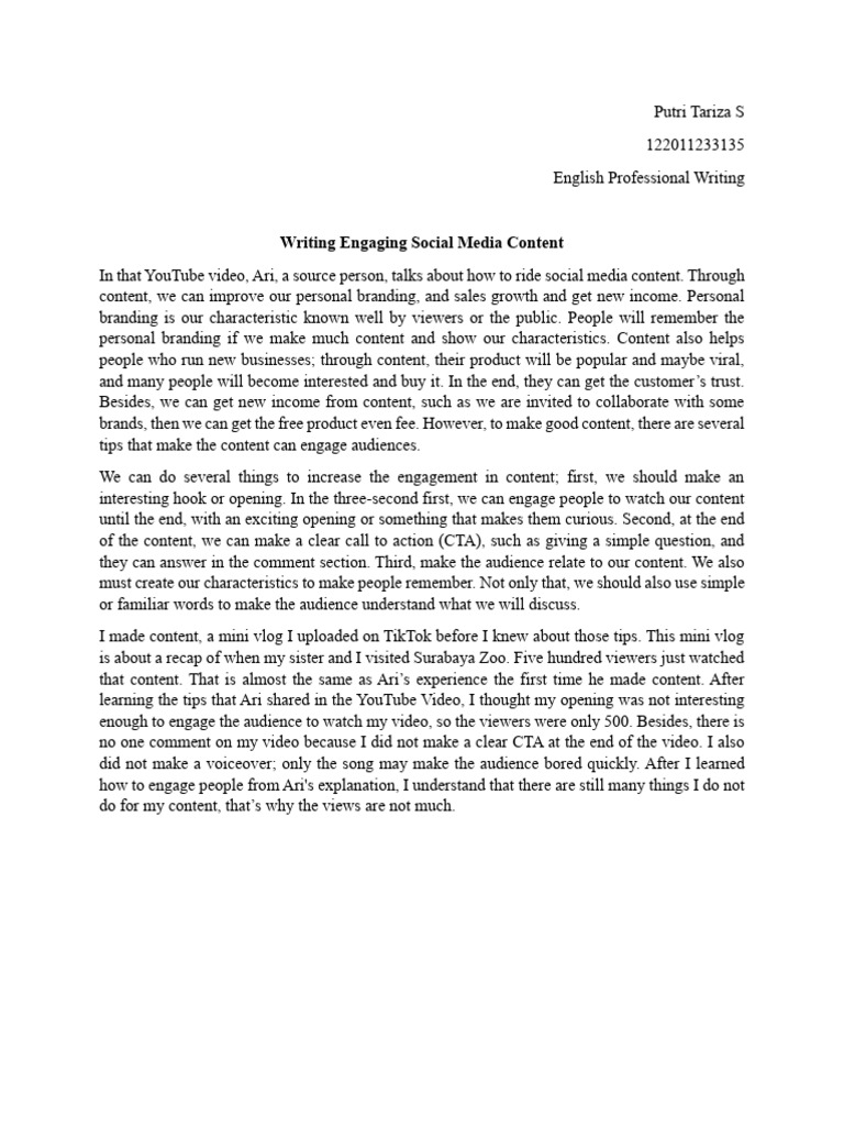 Tips for Engaging Social Media Content | PDF | Social Media | Popular ...