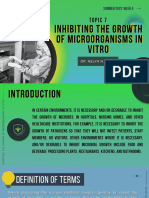 Week 4 Topic 7 Inhibiting The Growth of Microorganisms in Vitro