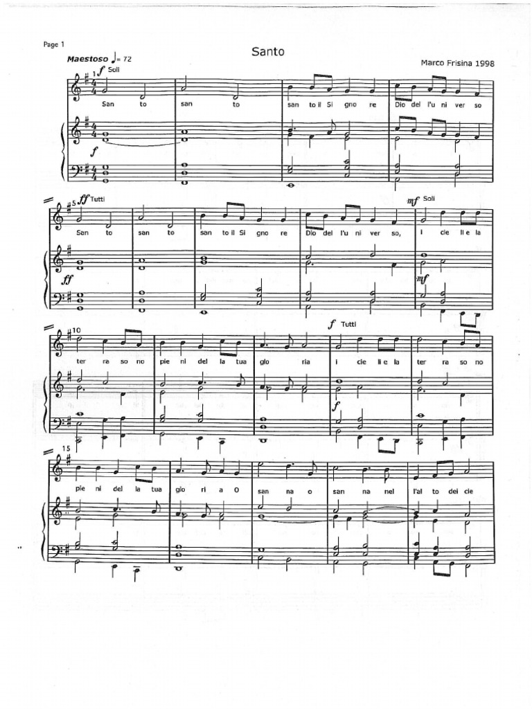 Gloria Sacerdote Per Sempre Frisina Spartito Pdf