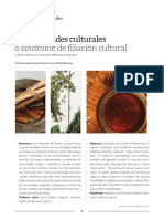 Enfermedades Culturales o Síndrome de Filiación Cultural: Humanidades