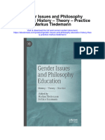 Download Gender Issues And Philosophy Education History Theory Practice Markus Tiedemann full chapter