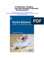 Download Elusive Balances Shaping U S Southeast Asia Strategy Prashanth Parameswaran full chapter