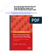 Download Non Consensual Image Based Sexual Offending Bridging Legal And Psychological Perspectives Dean Fido full chapter