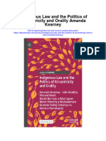 Indigenous Law and The Politics of Kincentricity and Orality Amanda Kearney Full Chapter