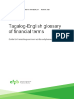 CFPB - Adult Fin Ed - Tagalog Style Guide Glossary