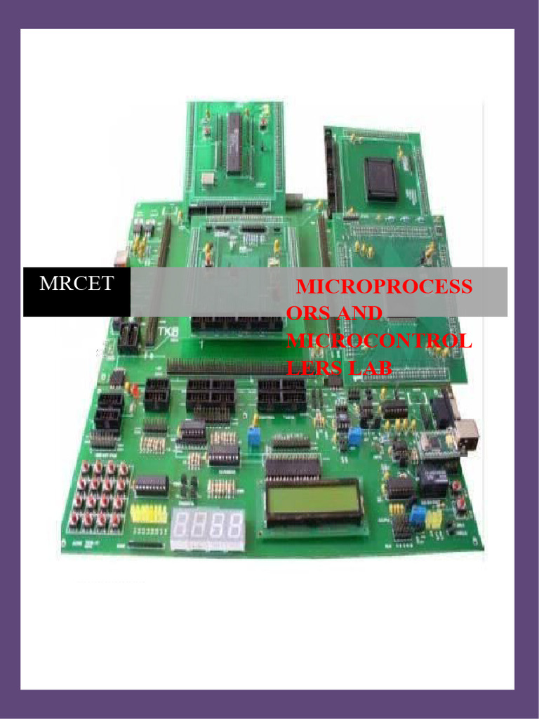 MPMC Lab Manual for B.Tech Students | PDF | Assembly Language | Engineering