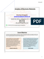 PYL 102: Principles of Electronic Materials: Amartya@physics - Iitd.ac - in