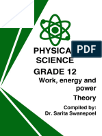Physical Science Gr 12 - Work,  energy and power - theory - Full