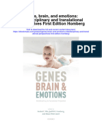 Genes Brain and Emotions Interdisciplinary and Translational Perspectives First Edition Homberg Full Chapter