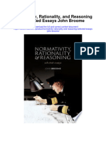 Normativity Rationality and Reasoning Selected Essays John Broome Full Chapter