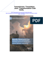 Download Nordic Romanticism Translation Transmission Transformation Cian Duffy full chapter