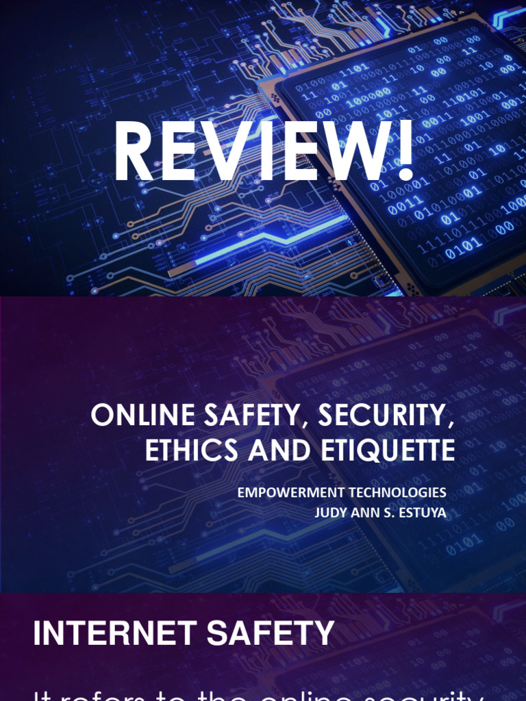 Online Safety and Netiquette Guide | PDF | Telecommunications | Digital ...