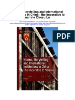 Norms Storytelling and International Institutions in China The Imperative To Narrate Xiaoyu Lu Full Chapter